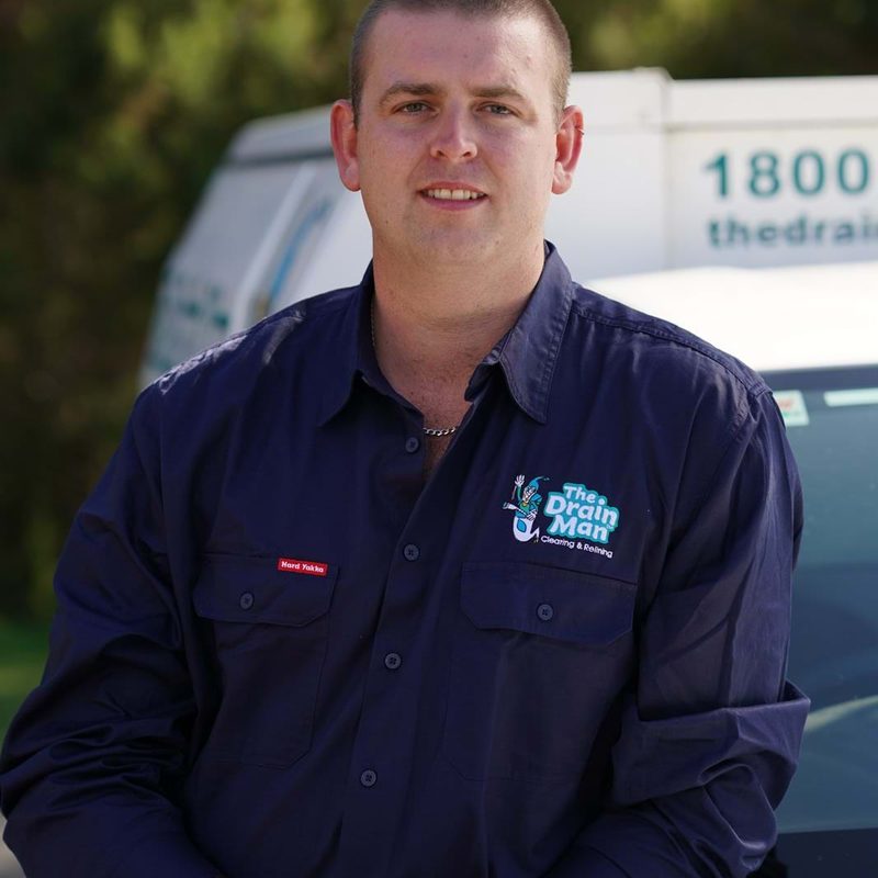 Todd, who clears and relines drains at The Drain Man